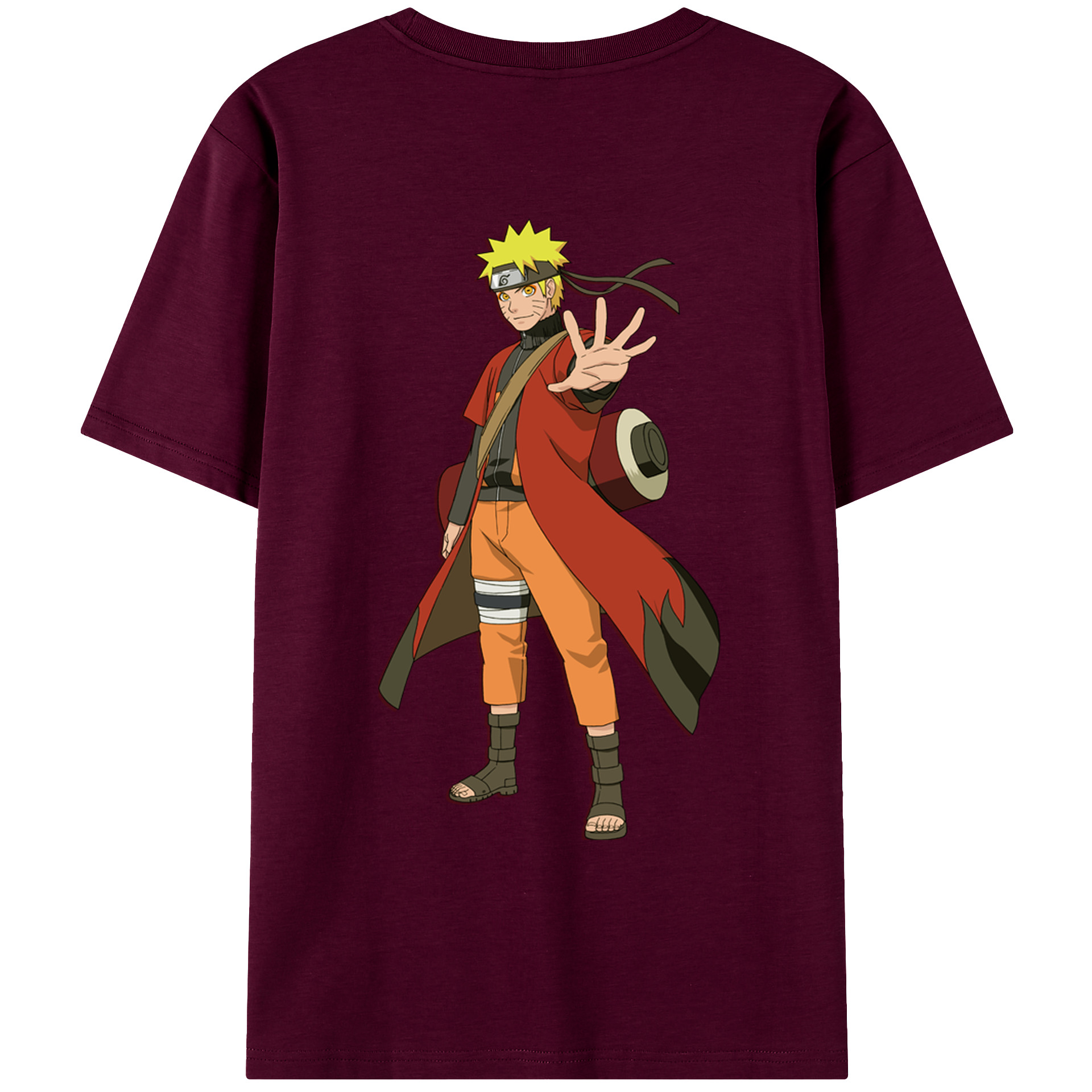 （画像用） NARUTO -ナルト- うずまき ナルト Uzumaki Naruto レディース半袖Tシャツ(バックプリント)